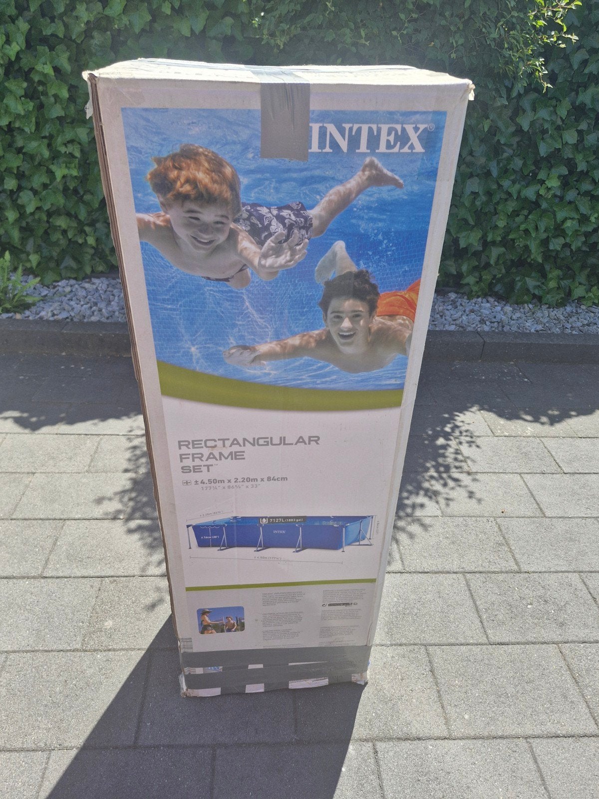 Intex Rectangular Frame Zwembad Set - Compleet Pakket, Gebruikt, 200 tot 300 cm, 80 tot 120 cm, Ophalen of Verzenden