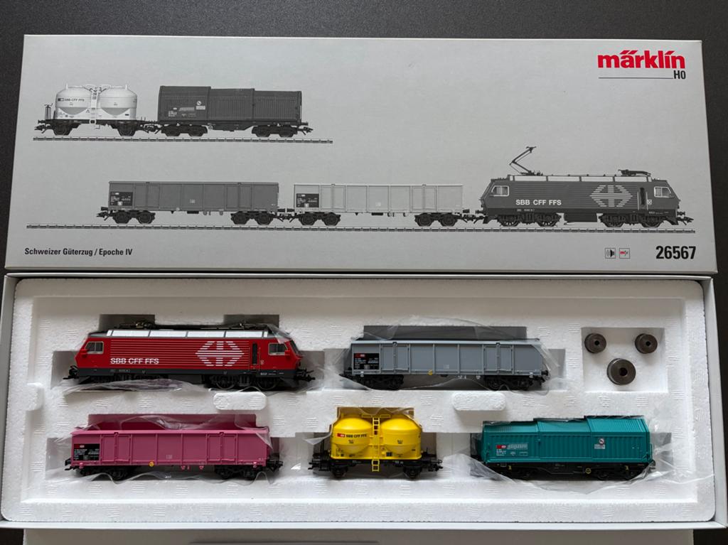 Märklin H0 Schweizer Güterzug / Epoche IV, Set 26567, Wisselstroom, Treinset, Ophalen of Verzenden, Zo goed als nieuw