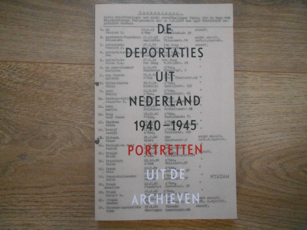 Guus Luijters De deportaties uit Nederland 1940-1945, Ophalen of Verzenden, Tweede Wereldoorlog, Zo goed als nieuw, Overige onderwerpen