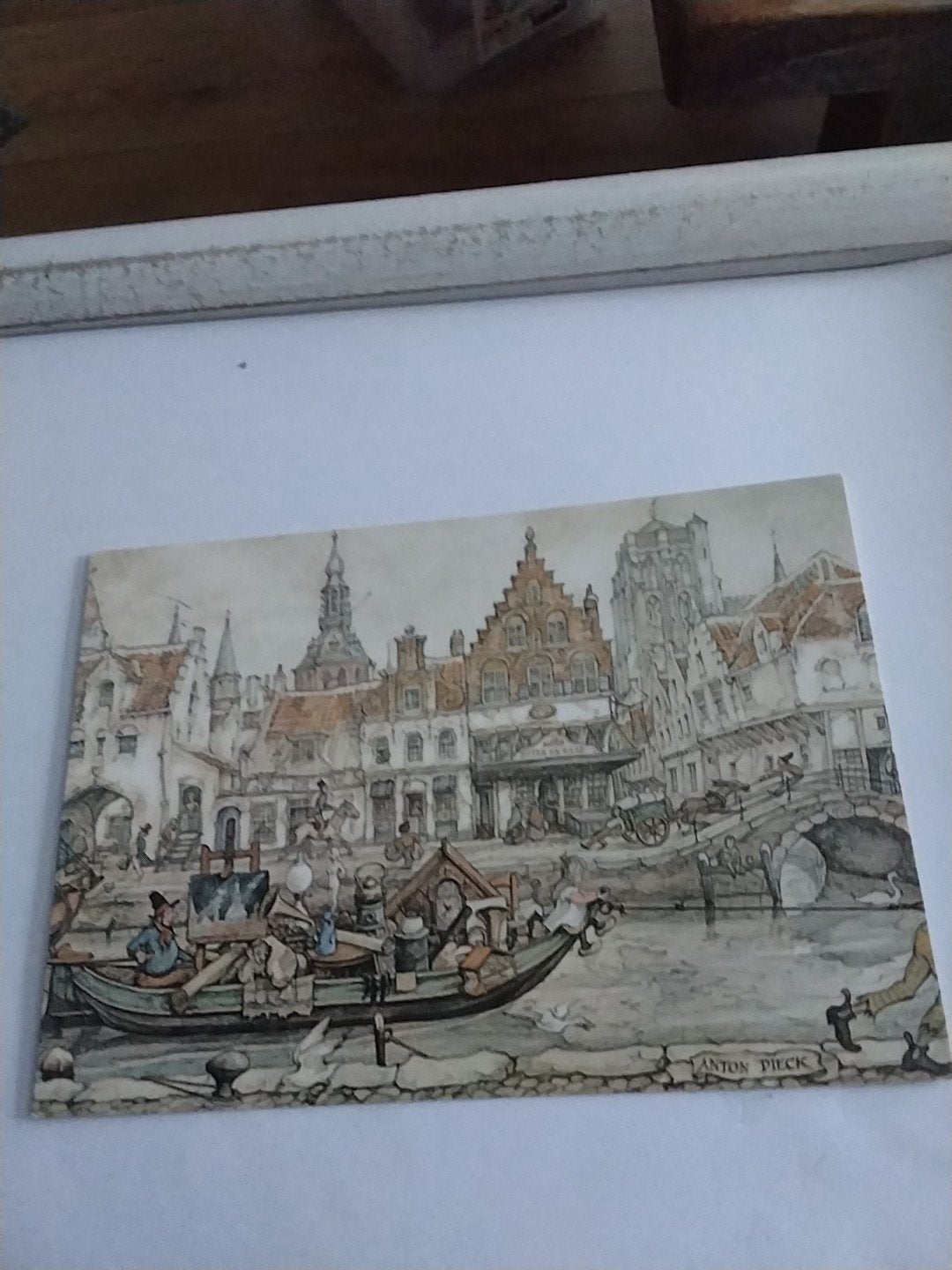 Anton Pieck Ansichtkaart - Historische Stadsgezicht, Ophalen of Verzenden, 1960 tot 1980, Ongelopen