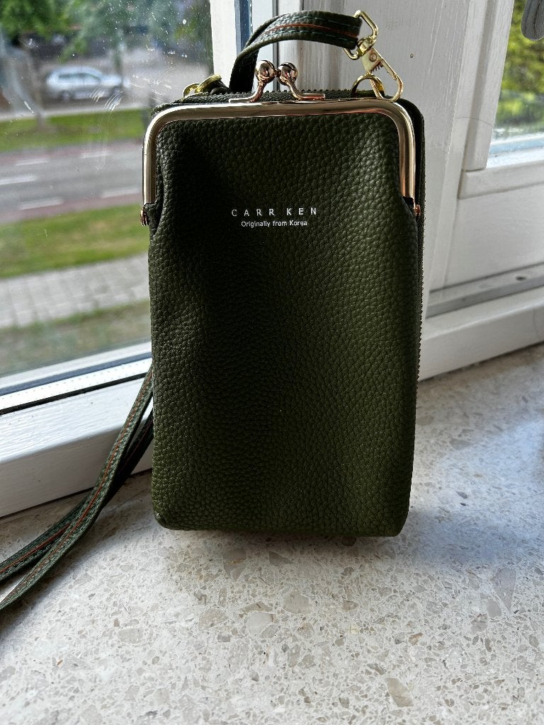 telefoontasje/portemonnee, Ophalen of Verzenden, Zo goed als nieuw, Groen, Overige typen