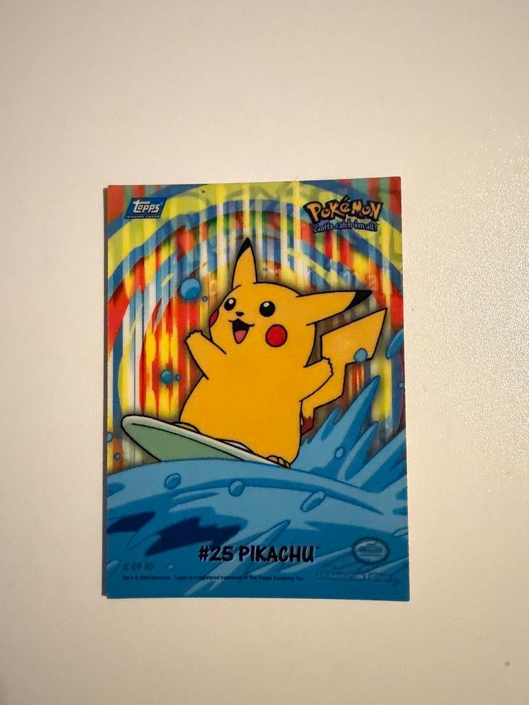Surfing Pikachu #25 Topps, Ophalen, Zo goed als nieuw