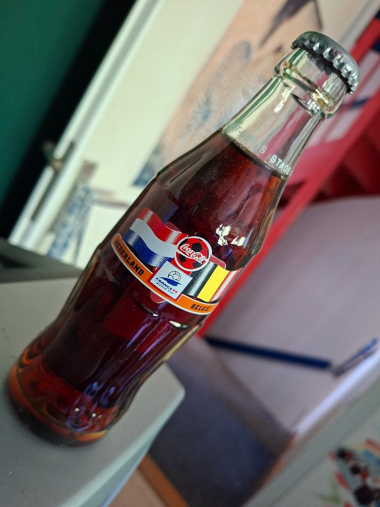Coca-Cola flesje Nederland-België 13 juni 1998 Saint-Denis, Ophalen of Verzenden, Overige typen