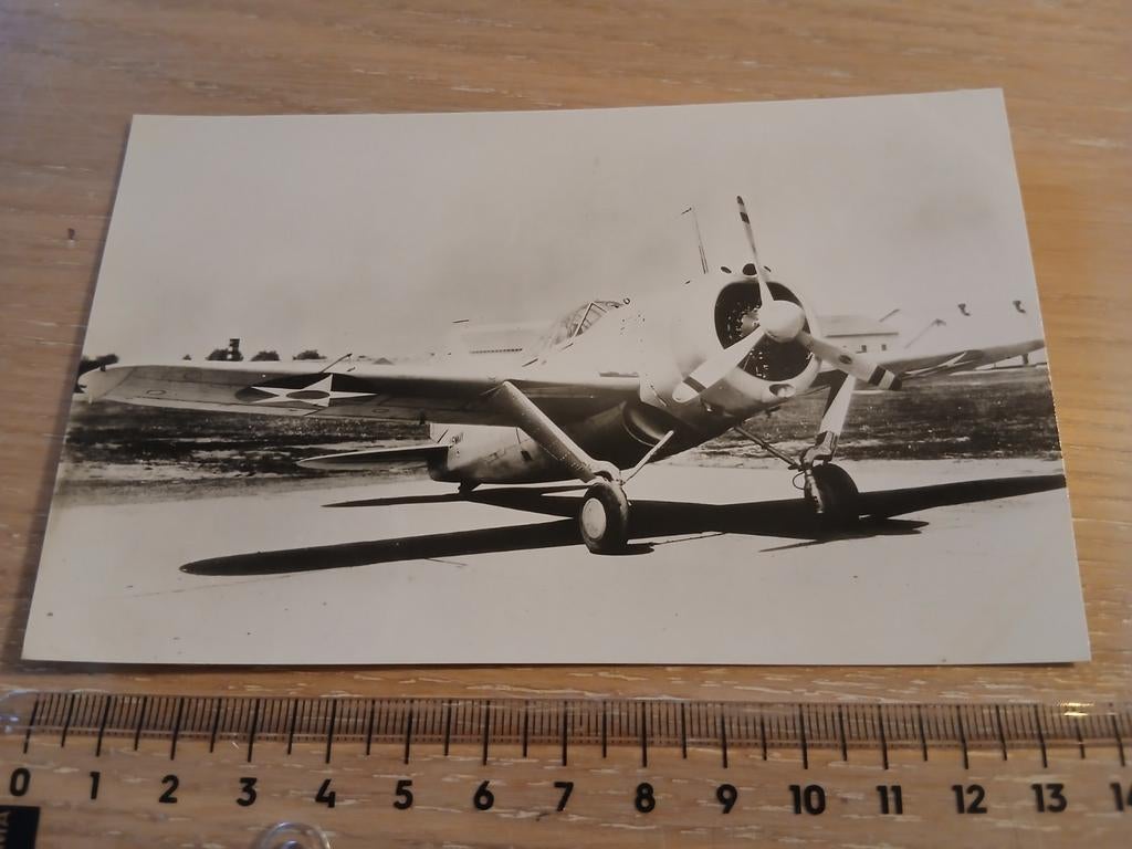 Brewster Buffalo Vliegtuig ansichtkaart US Navy Luchtvaart, Ophalen of Verzenden, Zo goed als nieuw, Kaart, Foto of Prent