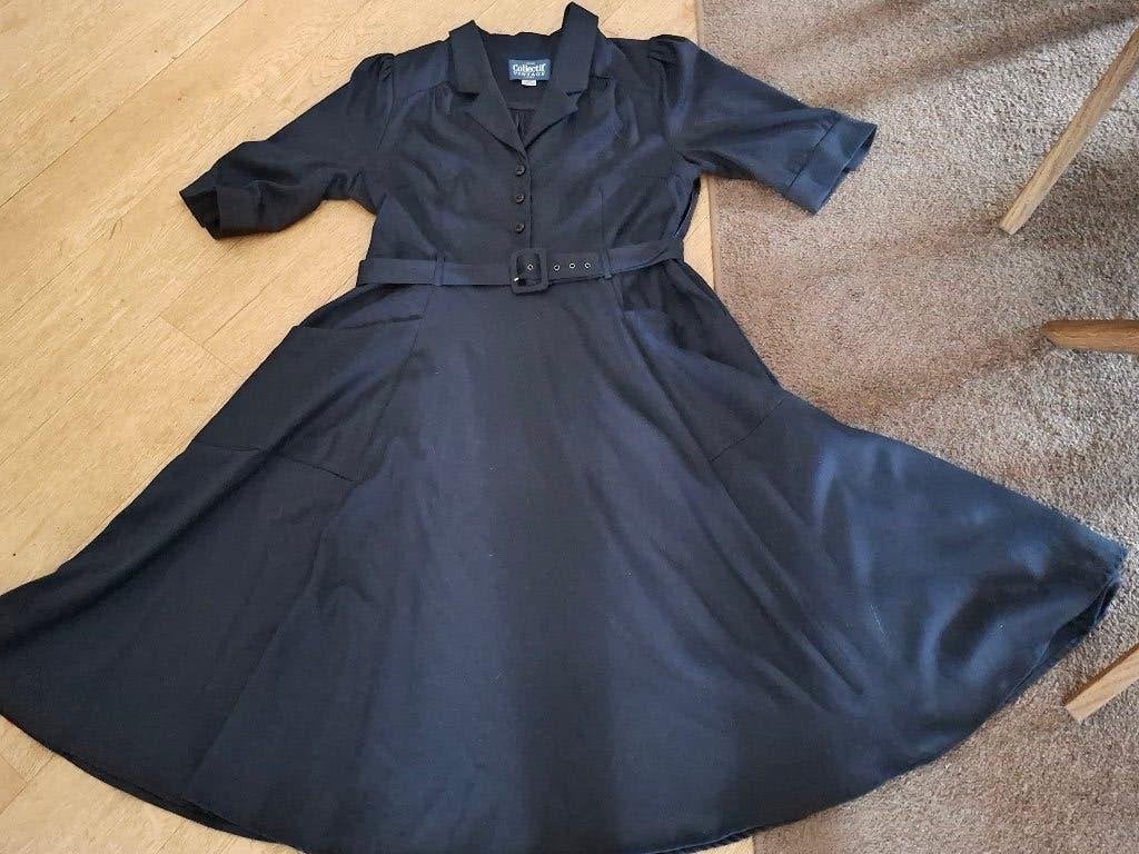 COLLECTIF vintage jurk maat 44 NIEUW, Blauw, Maat 42/44 (L), Nieuw, Ophalen of Verzenden