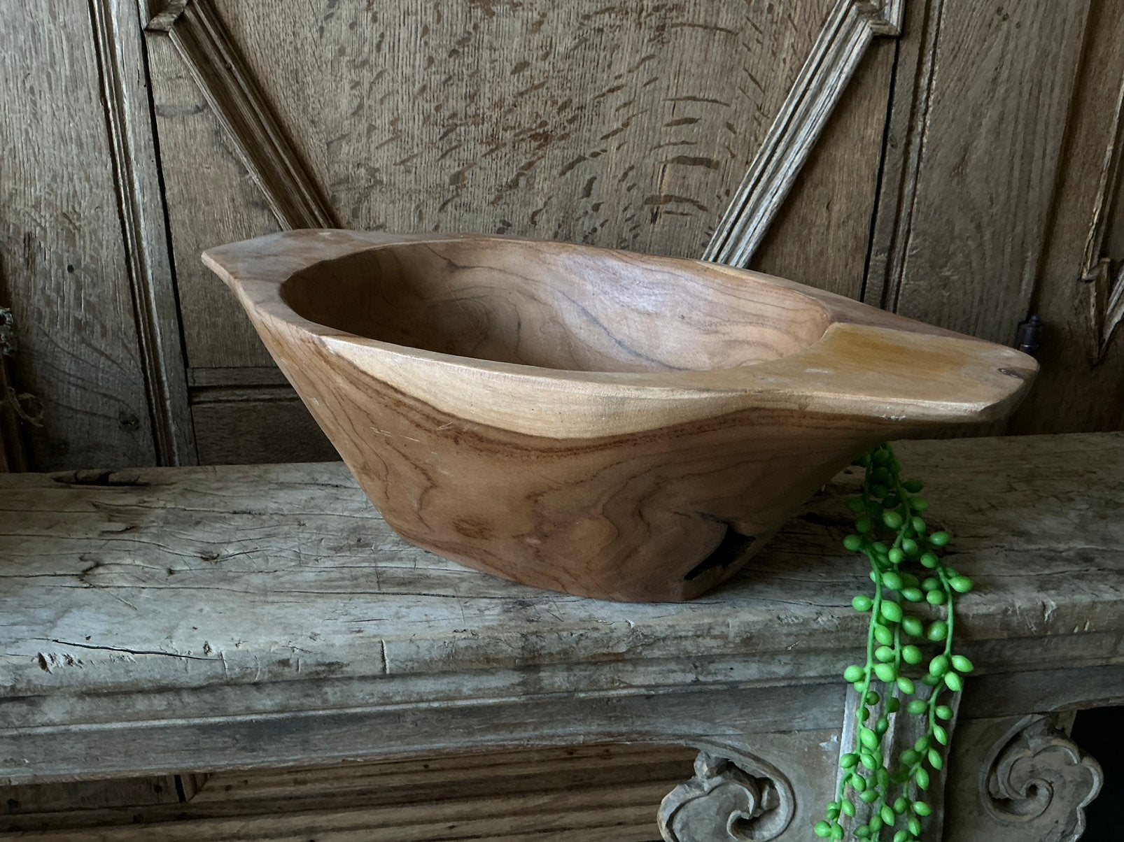 NIEUW teak houten schaal bak, Ophalen of Verzenden, Nieuw, Hout