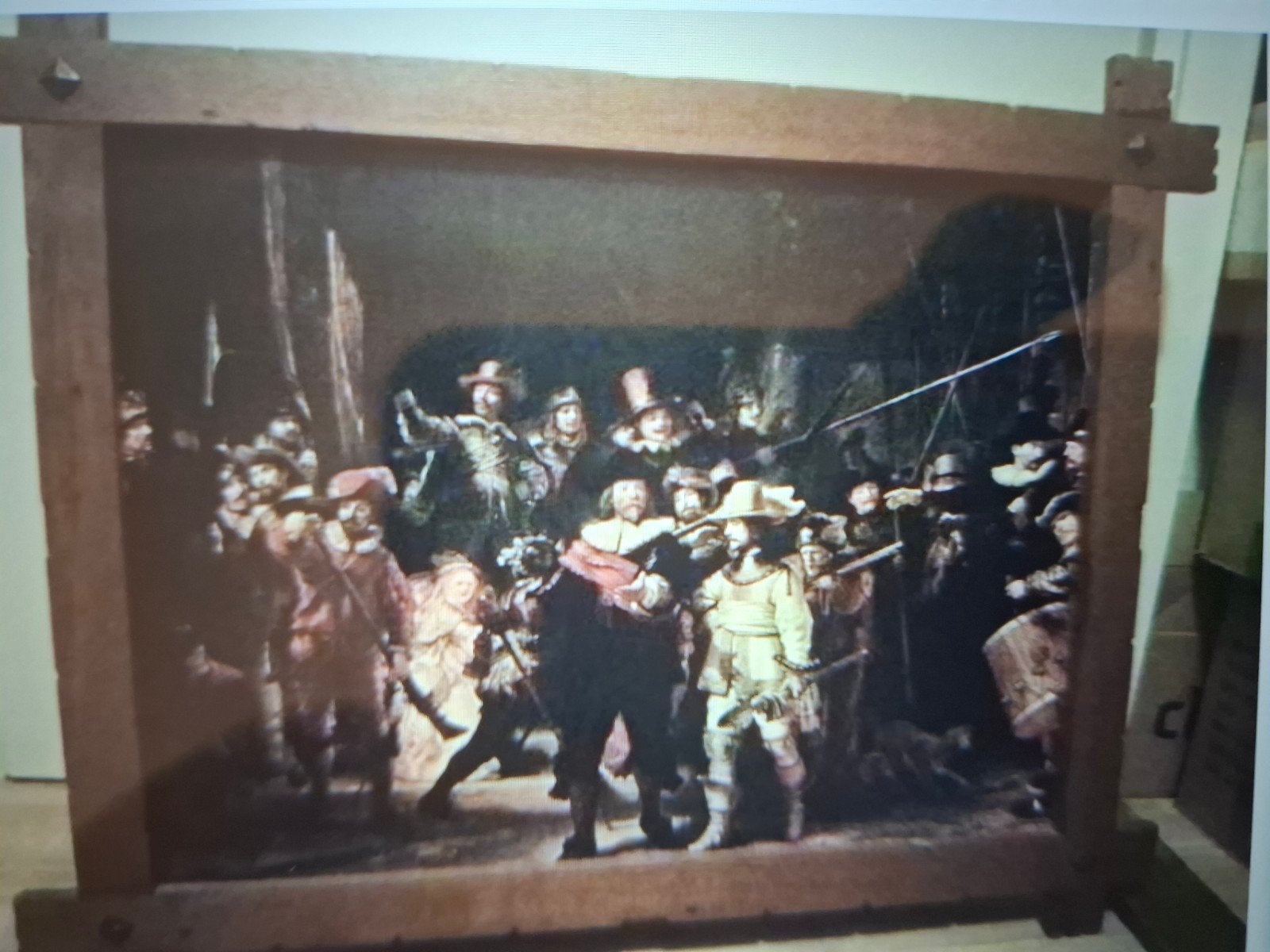 Schilderij nachtwacht, Ophalen
