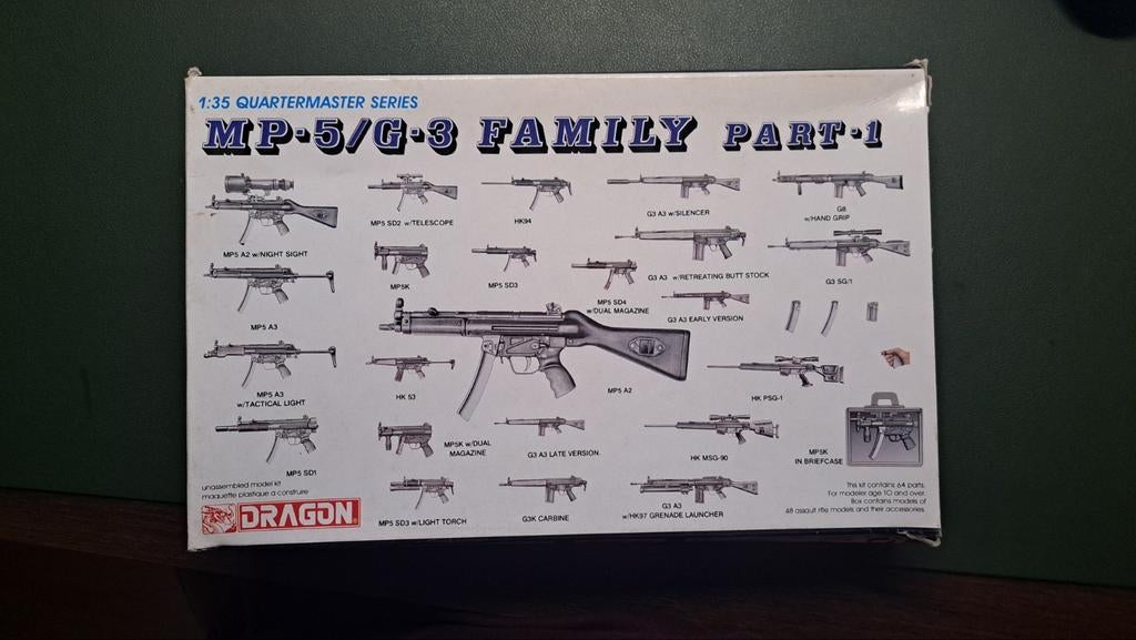 3x dragon wapensets (mp5/ak47 x2), Ophalen of Verzenden, Nieuw, 1:35 tot 1:50, Figuur of Figuren