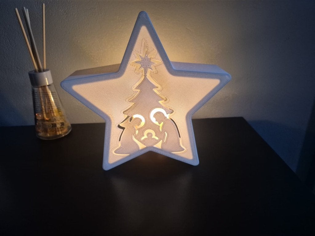Kerstster met Licht – 3D-geprint, Ophalen of Verzenden, Nieuw