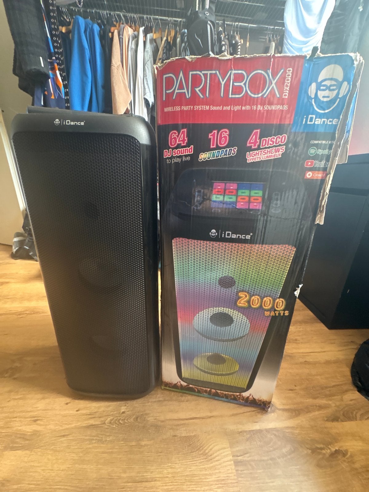 Karaoke Set  iDance Partybox DJX2000, Audio, Tv en Foto, Karaoke-apparatuur, Zo goed als nieuw, Complete set, Ophalen