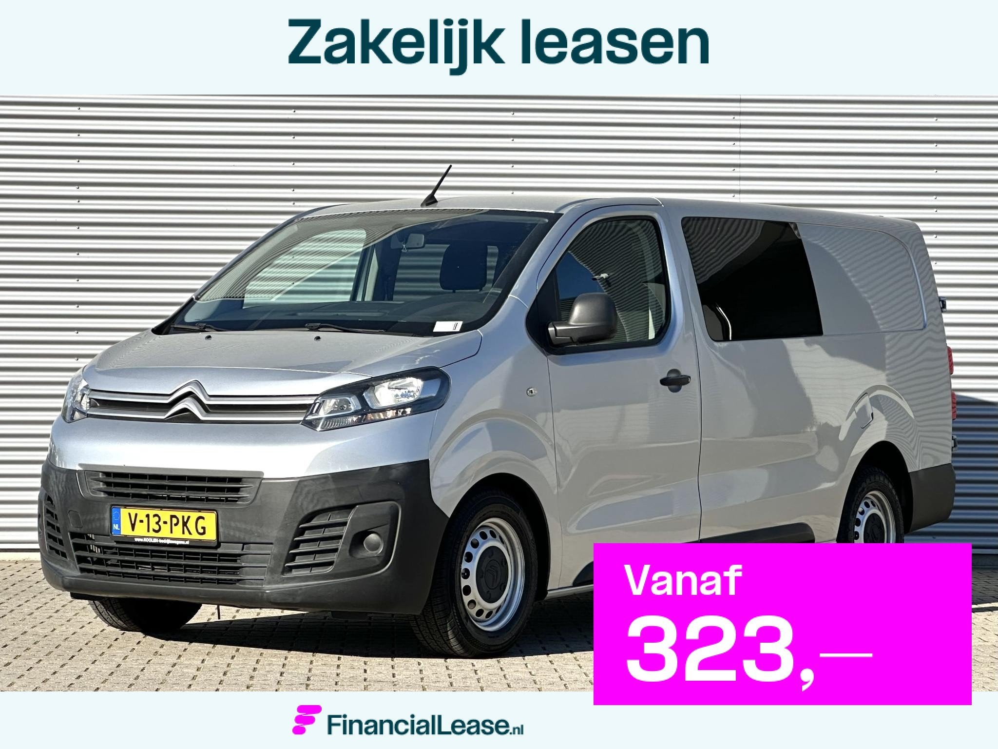Citroen Jumpy 2.0 BlueHDI 120 DC Dubbele cabine MARGE btw vr, Voorwielaandrijving, Stof, Gebruikt, Euro 6