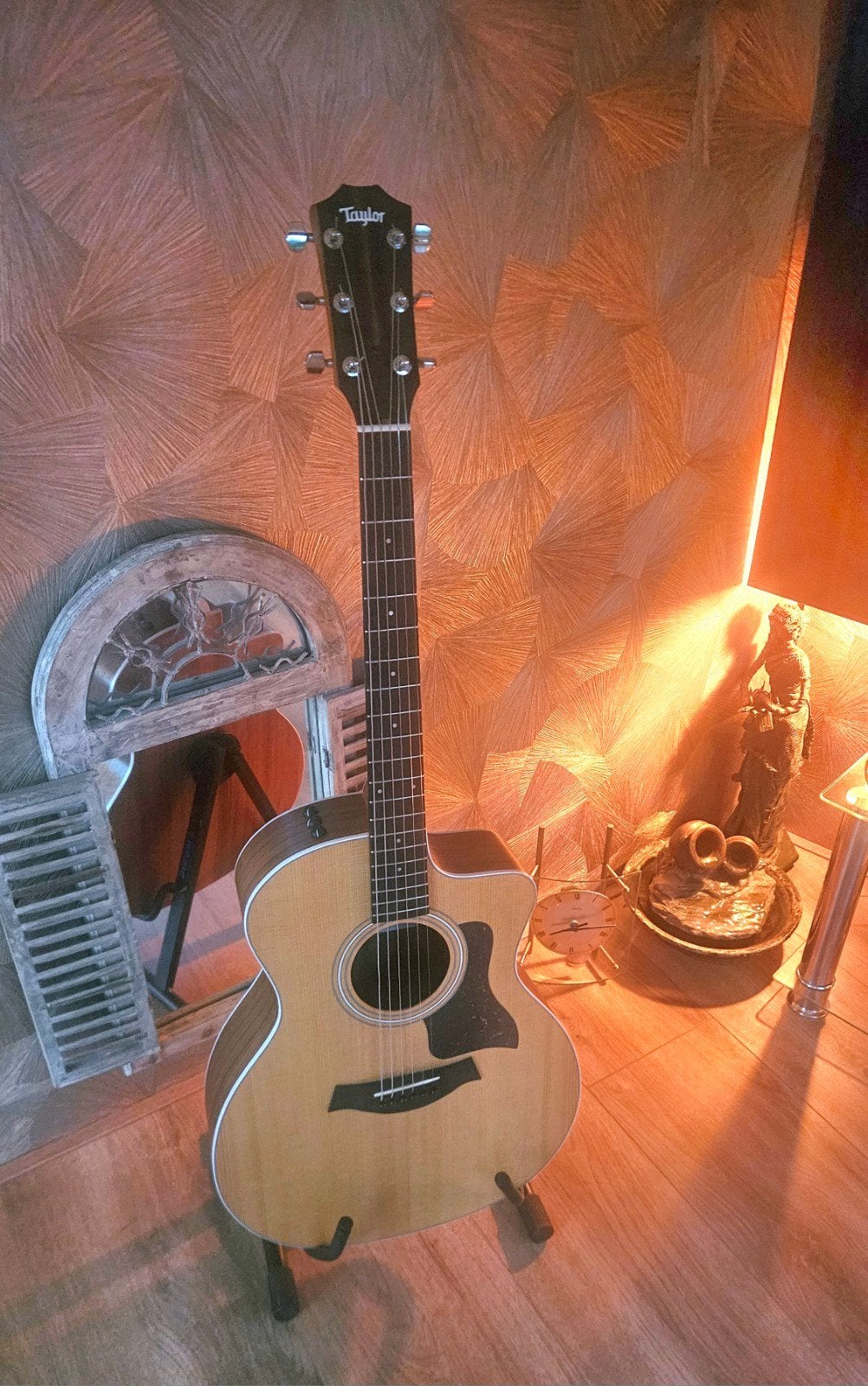 Taylor 214ce (incl.tas) Beide als nieuw, Ophalen, Zo goed als nieuw, Western- of Steelstringgitaar