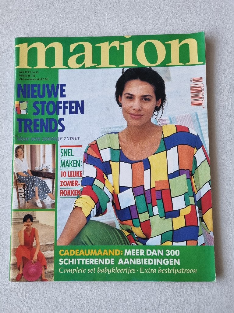 Marion modeblad van Mei 1992, Ophalen of Verzenden, Zo goed als nieuw, Vrouw, Marion