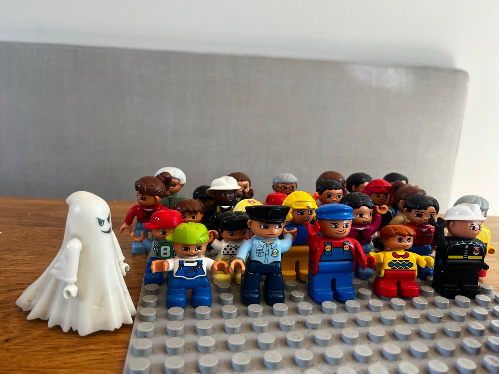 Duplo poppetjes, spook- een taal erbij, systemisch werk, Gebruikt, Inclusief extra onderdelen, Overige typen, Ophalen of Verzenden