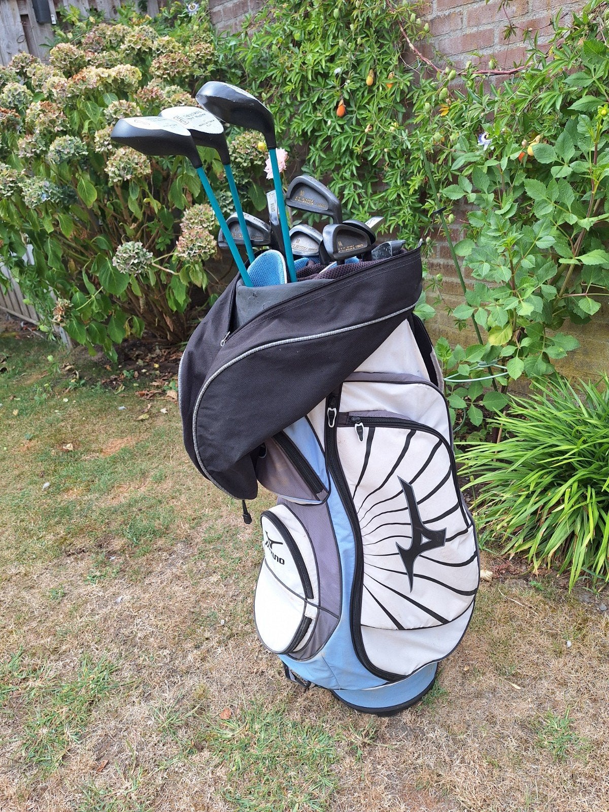 Dames golfset graphite shafts r.h met golftas, Sport en Fitness, Golf, Ophalen, Zo goed als nieuw, Set