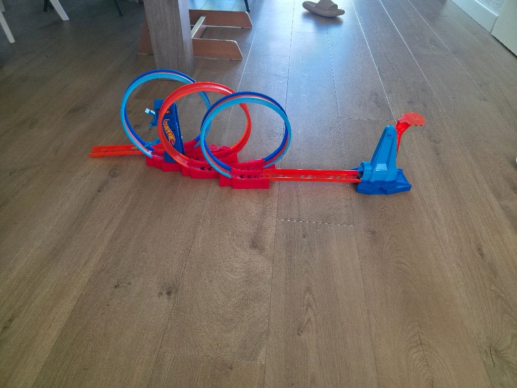 Hotwheels looping, Ophalen, Zo goed als nieuw, Handmatig, Hot Wheels