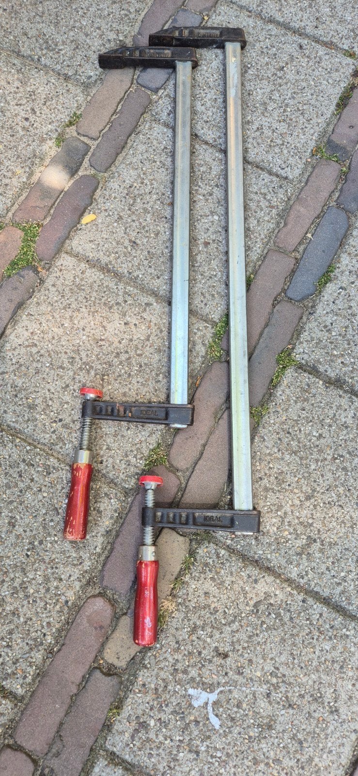 Set van 2 Ideal lijmklemmen - Gebruikt, Doe-het-zelf en Verbouw, Gereedschap | Handgereedschap, Ophalen, Gebruikt, Klem, Overige merken