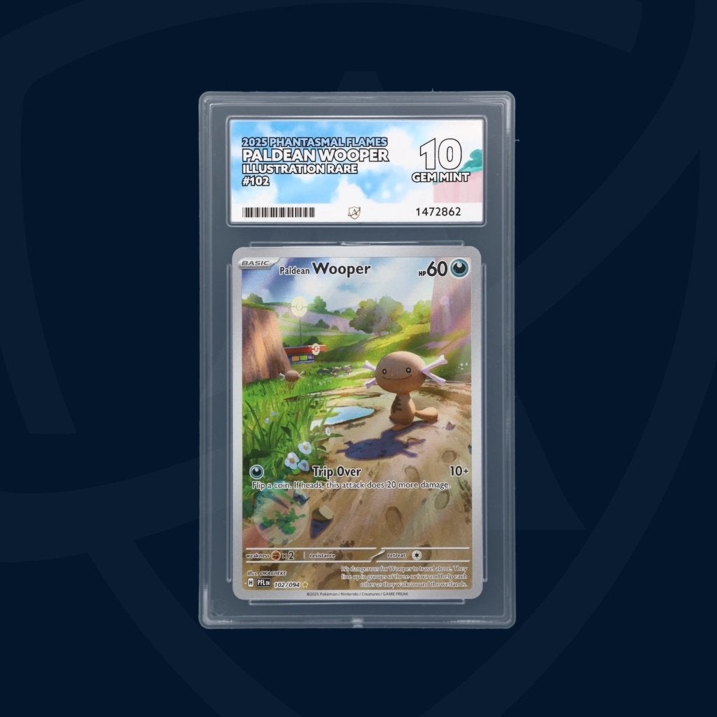5x ACE Graded Pokémon kaarten (Paldean Wooper), Hobby en Vrije tijd, Ophalen of Verzenden, Nieuw, Losse kaart