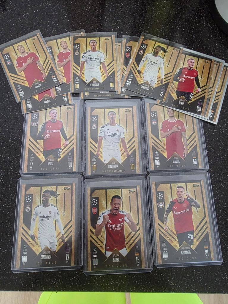 Topps match attax 24/25 100 clubs, Ophalen of Verzenden, Zo goed als nieuw, Meerdere plaatjes