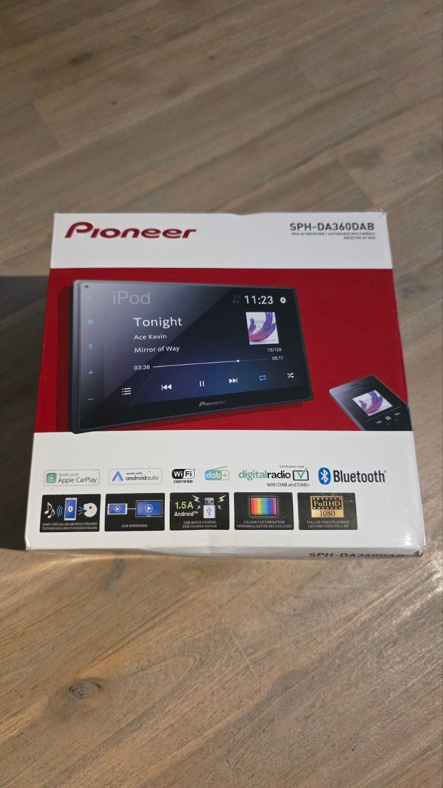 Pioneer SPH-DA360DAB Android Auto/Apple CarPlay 2-DIN Radio, Ophalen, Zo goed als nieuw