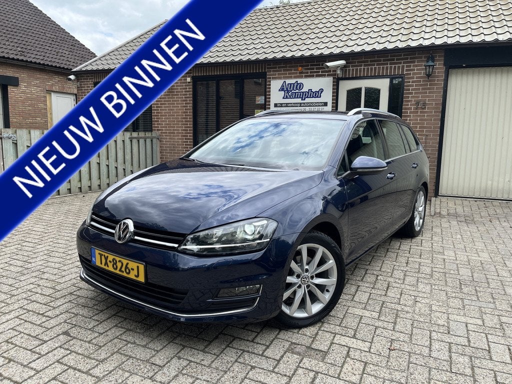 Volkswagen Golf Variant 1.4 TSI Highline Xenon Trekhaak H.le, Auto's, Volkswagen, Euro 5, Gebruikt, 4 cilinders, Blauw