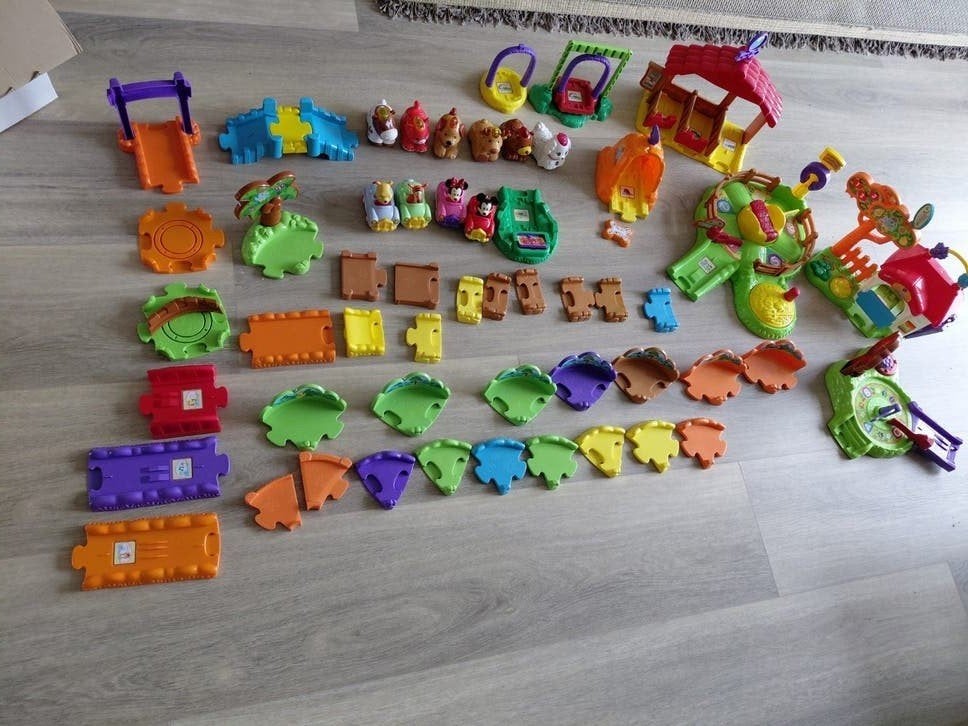 Grote set VTech Toet Toet Dieren en Zoef Zoef Dieren, Ophalen of Verzenden, Gebruikt, Jongen of Meisje