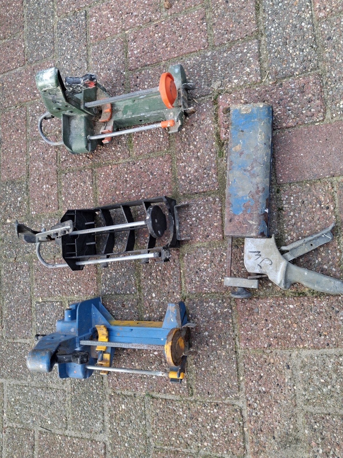 2 componenten spuit knijper, Ophalen, Overige typen
