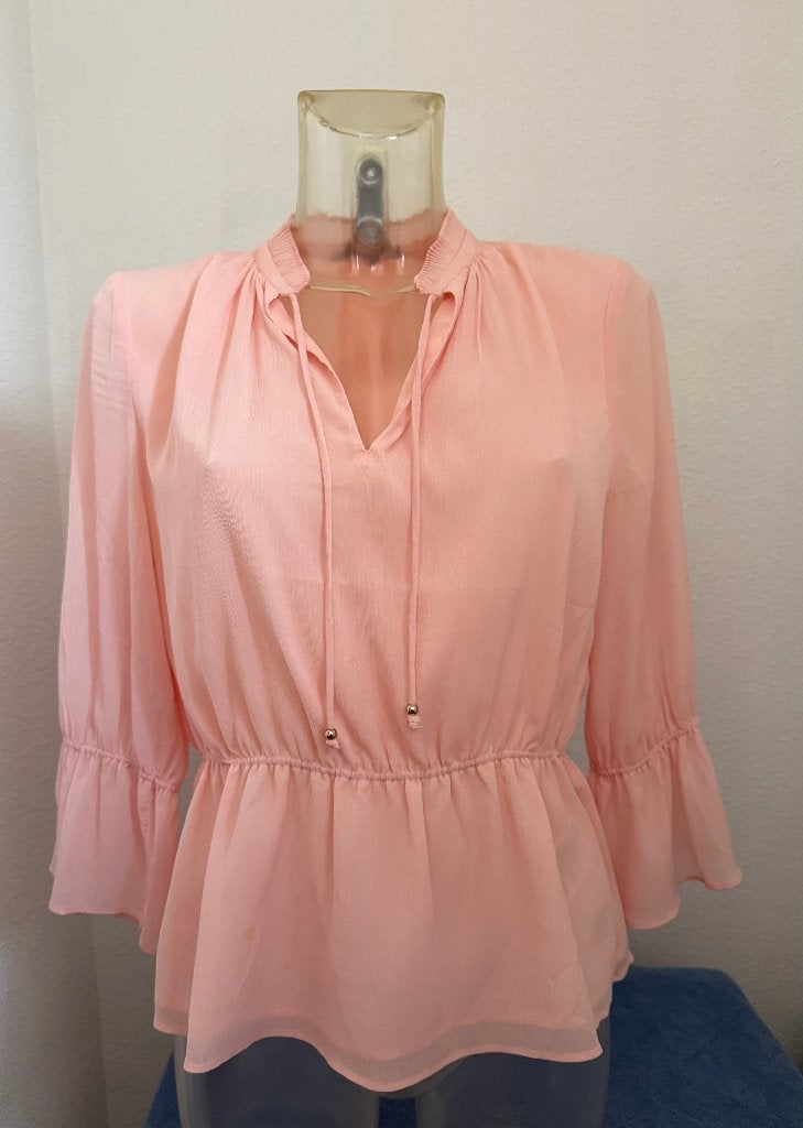 H&M blouse licht roze m.36, Kleding | Dames, H&M, Ophalen of Verzenden, Zo goed als nieuw, Roze