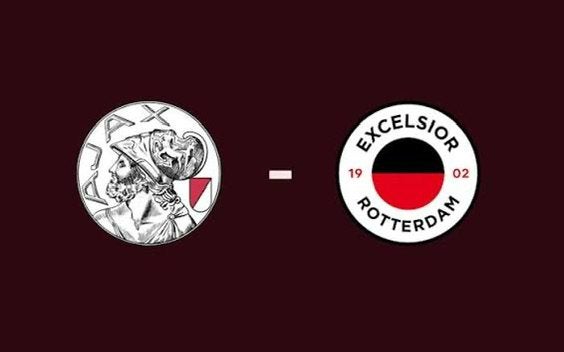 Ajax - Excelsior 2 kaarten naast elkaar vak 427, Overige typen, Twee personen, September