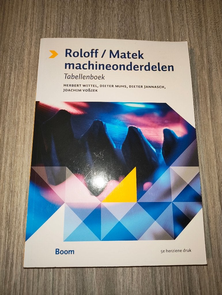Roloff/Matek Machineonderdelen Tabellenboek 5e druk - Wittel, Roloff/Matek, Ophalen of Verzenden, Zo goed als nieuw, Werktuigbouwkunde