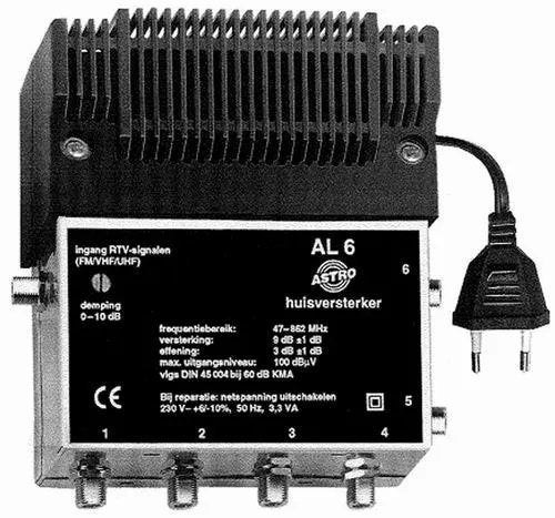 Foto 4 van Antenne versterker +10dB 1in-6uit  ASTRO