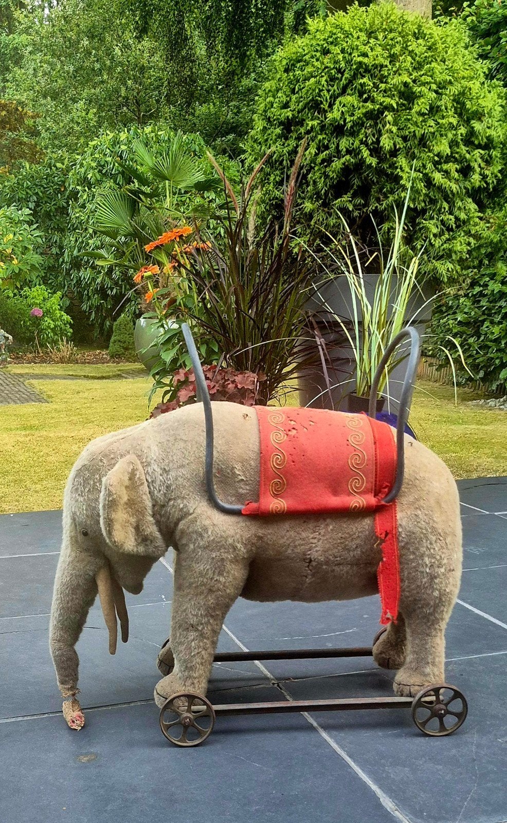 Steiff Olifant XL Versie 1904 Antiek Speelgoed 100%origineel, Ophalen of Verzenden