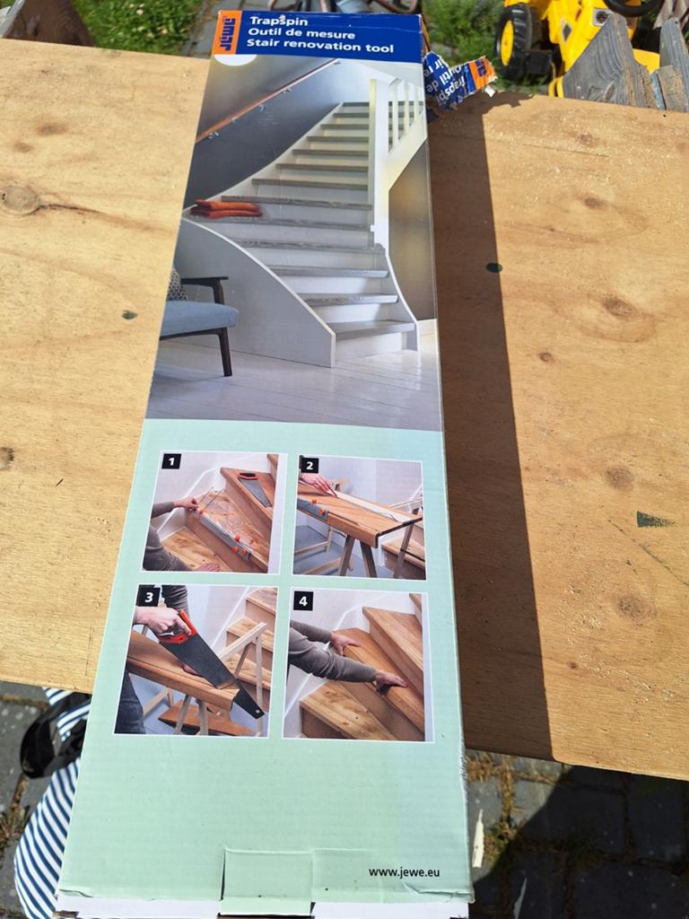 Traprenovatie tool - Trapspin - Outil de mesure, Ophalen