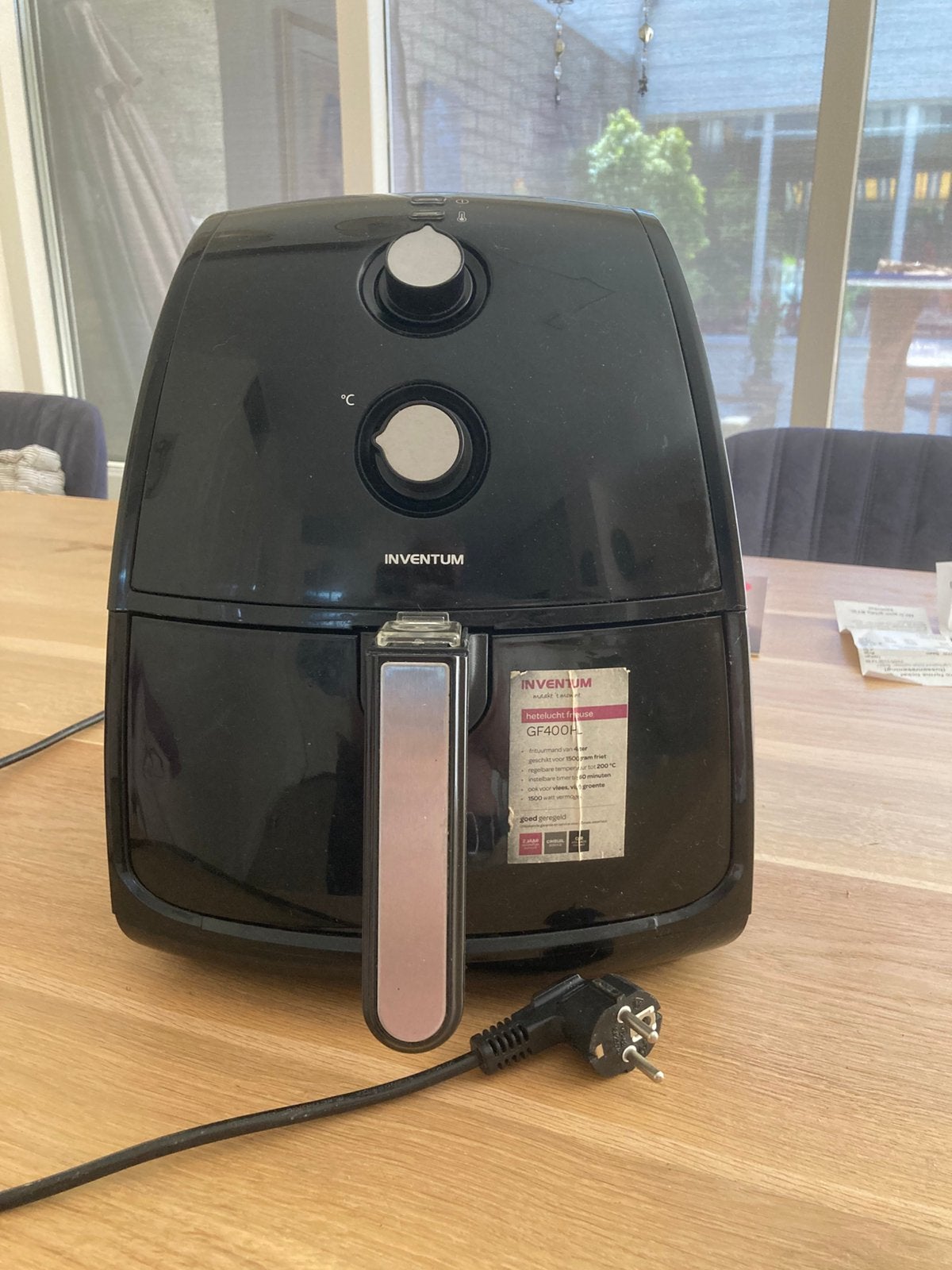 Inventum Airfryer GF 400HL, Ophalen of Verzenden, Zo goed als nieuw, Airfryer