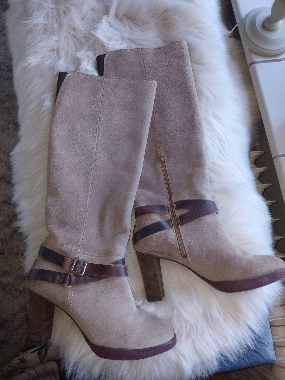 Mexx lange laarzen overknee 40 lichtbruin/ taupe, Kleding | Dames, Schoenen, Hoge laarzen, Mexx, Bruin, Ophalen of Verzenden