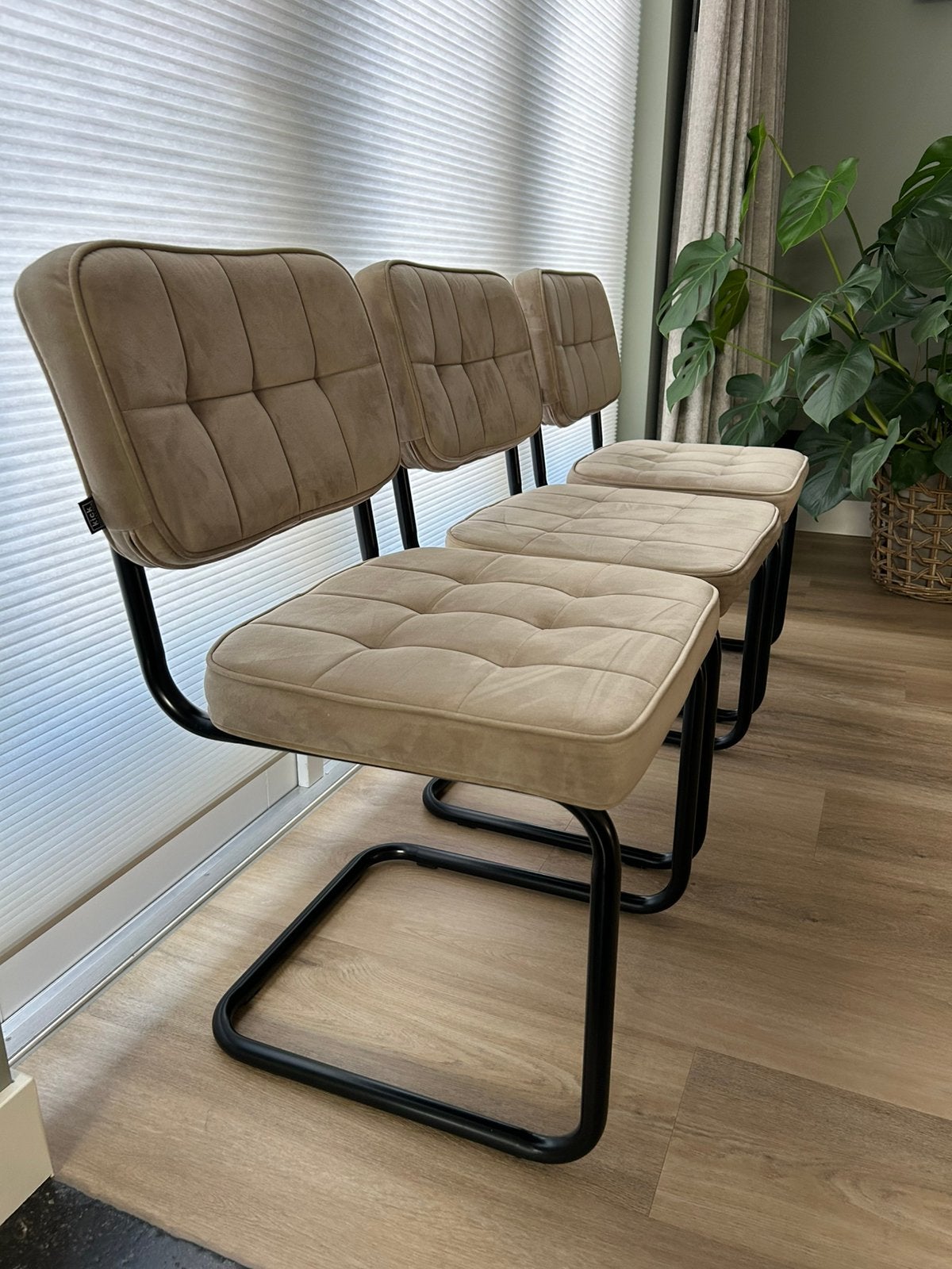 3 stoelen van kick Collection, model Ivy, kleur champagne, Ophalen, Overige kleuren, Drie, Zo goed als nieuw