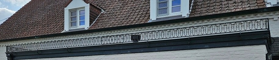 Antieke smeedijzeren balustrade, Ophalen, Gebruikt, IJzer