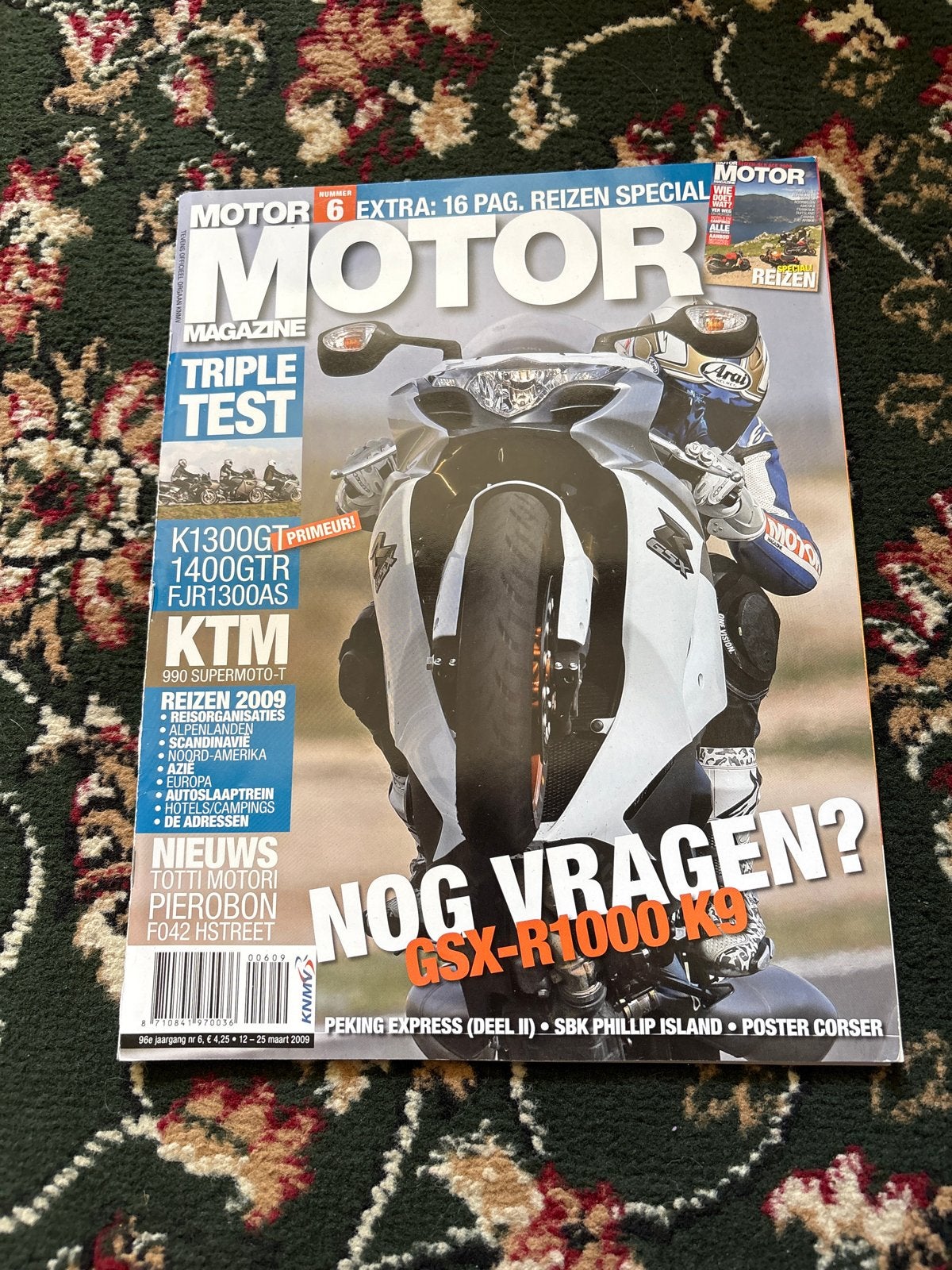 Motor Magazine 6 - Reizen Special - GSX-R1000 K9, Boeken, Ophalen of Verzenden, Gelezen, Sport en Vrije tijd