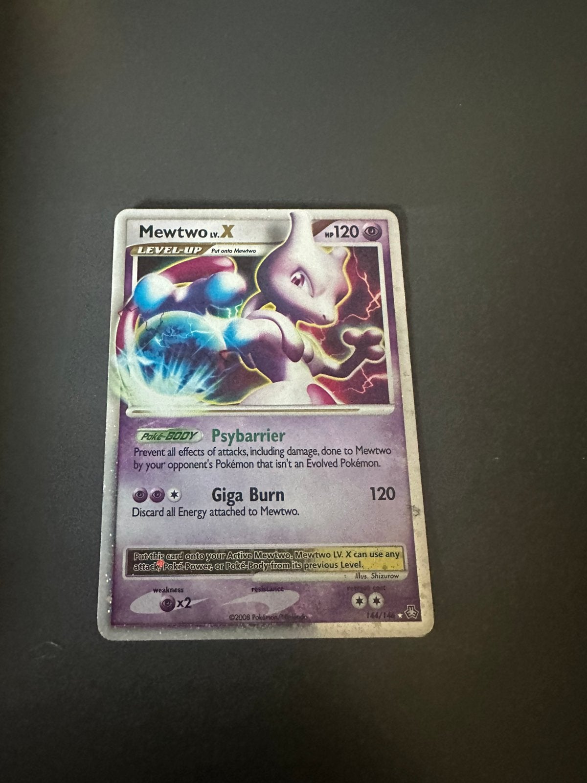 Mewtwo x #144, Ophalen, Zo goed als nieuw, Losse kaart, Foil