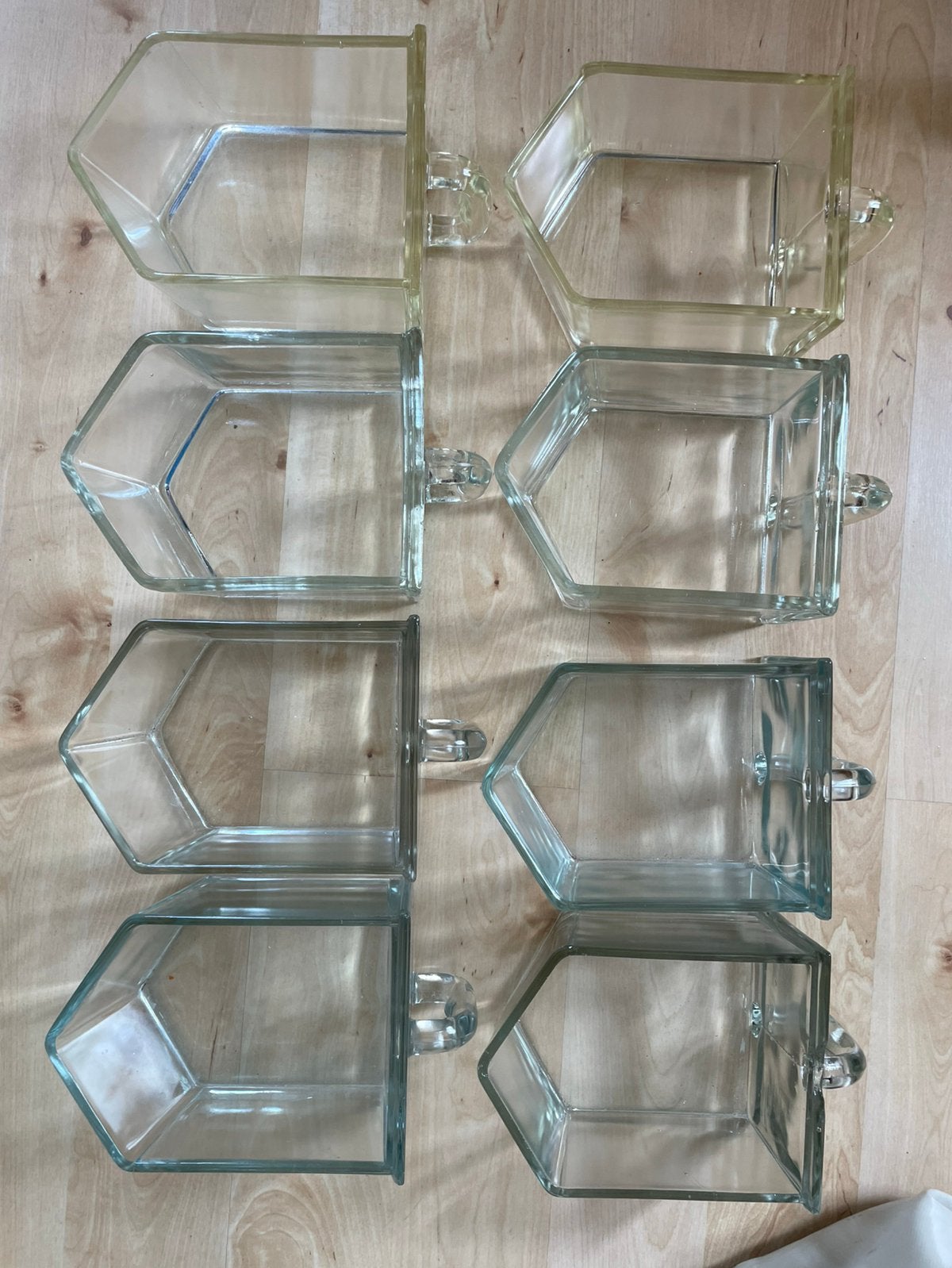 8 gruttersbakken glas, Antiek en Kunst, Ophalen of Verzenden