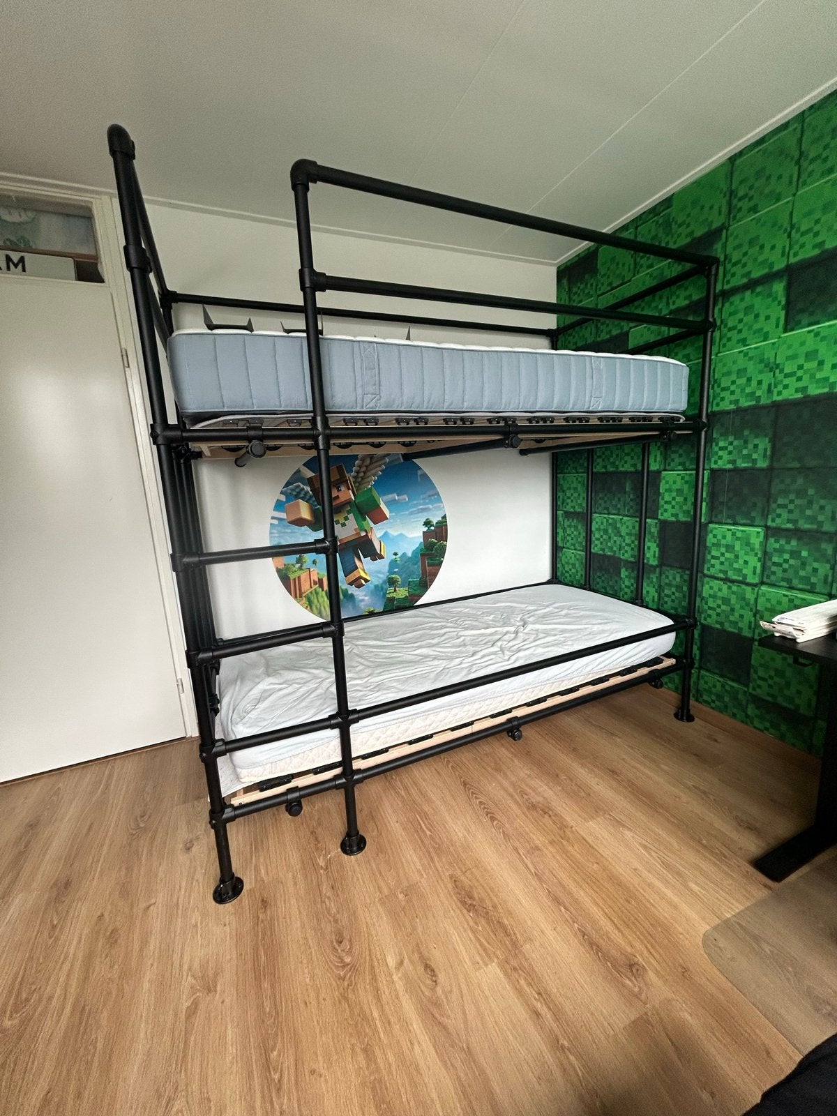 Steigerbuis Stapelbed 90x200, Ophalen, Gebruikt, 90 cm, Eenpersoons
