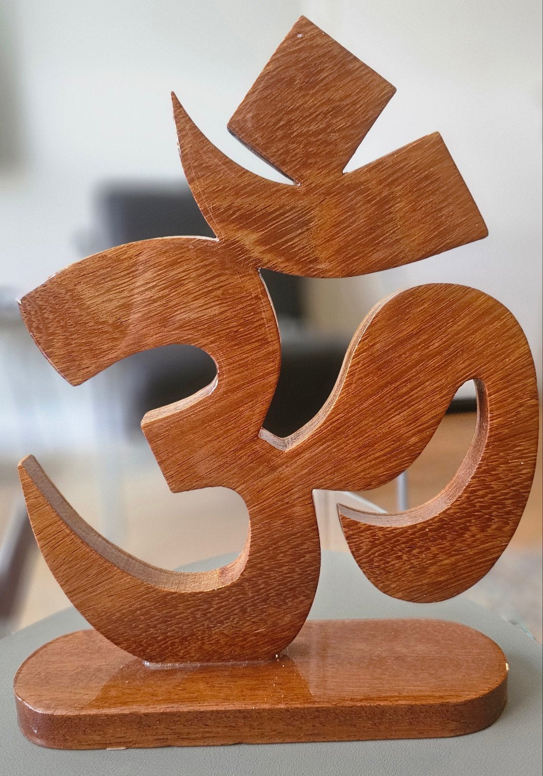 Houten Ohm symbool, Ophalen of Verzenden