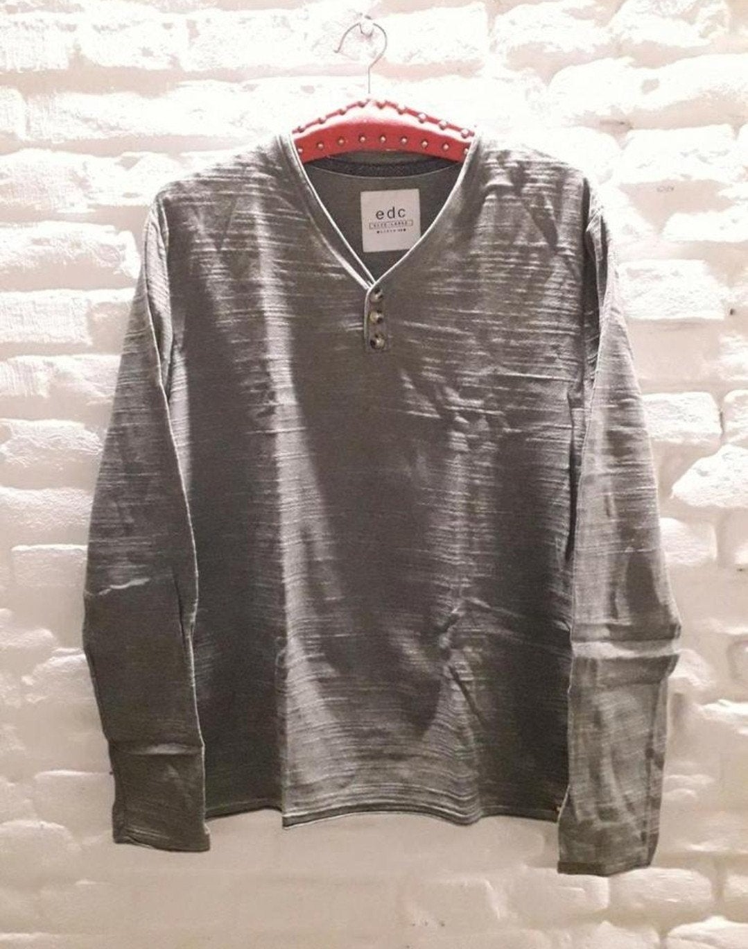 Esprit EDC longsleeve shirt maat L, Kleding | Heren, Maat 52/54 (L), Verzenden, Zo goed als nieuw, Esprit