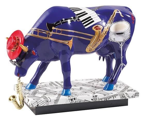 Nieuw Cow Parade koe In the Mood large gratis verzending., Antiek en Kunst, Kunst | Designobjecten, Ophalen of Verzenden