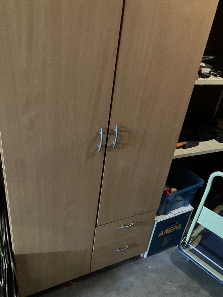 Kledingkast met lades en hangruimte, Huis en Inrichting, Kasten | Kledingkasten, Gebruikt, 50 tot 100 cm, Modern, 150 tot 200 cm