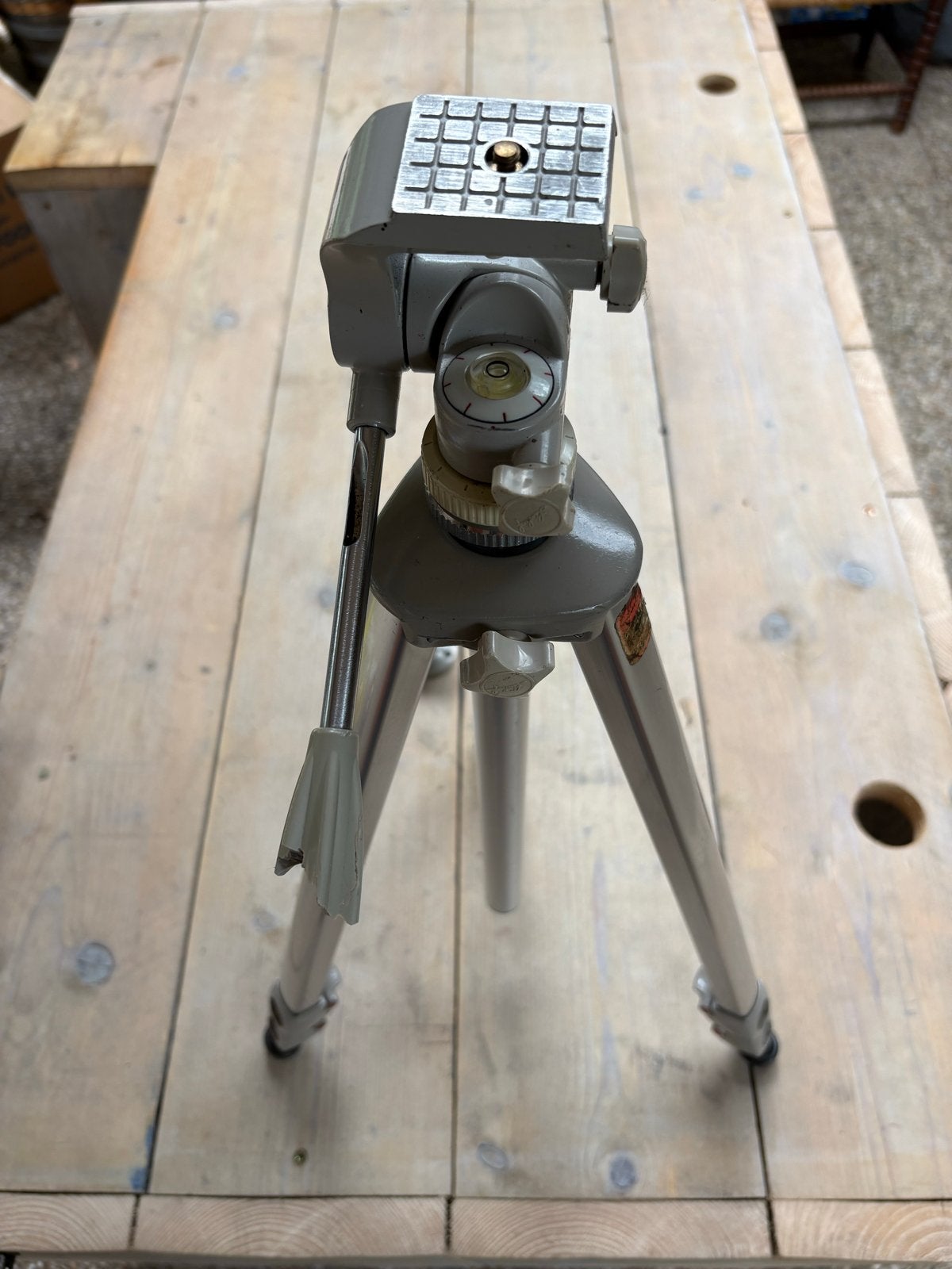 Vintage Linhof 3D Statief met Balhoofd - West-Duitsland, Ophalen, Driepoot, Inklapbaar, 125 tot 150 cm