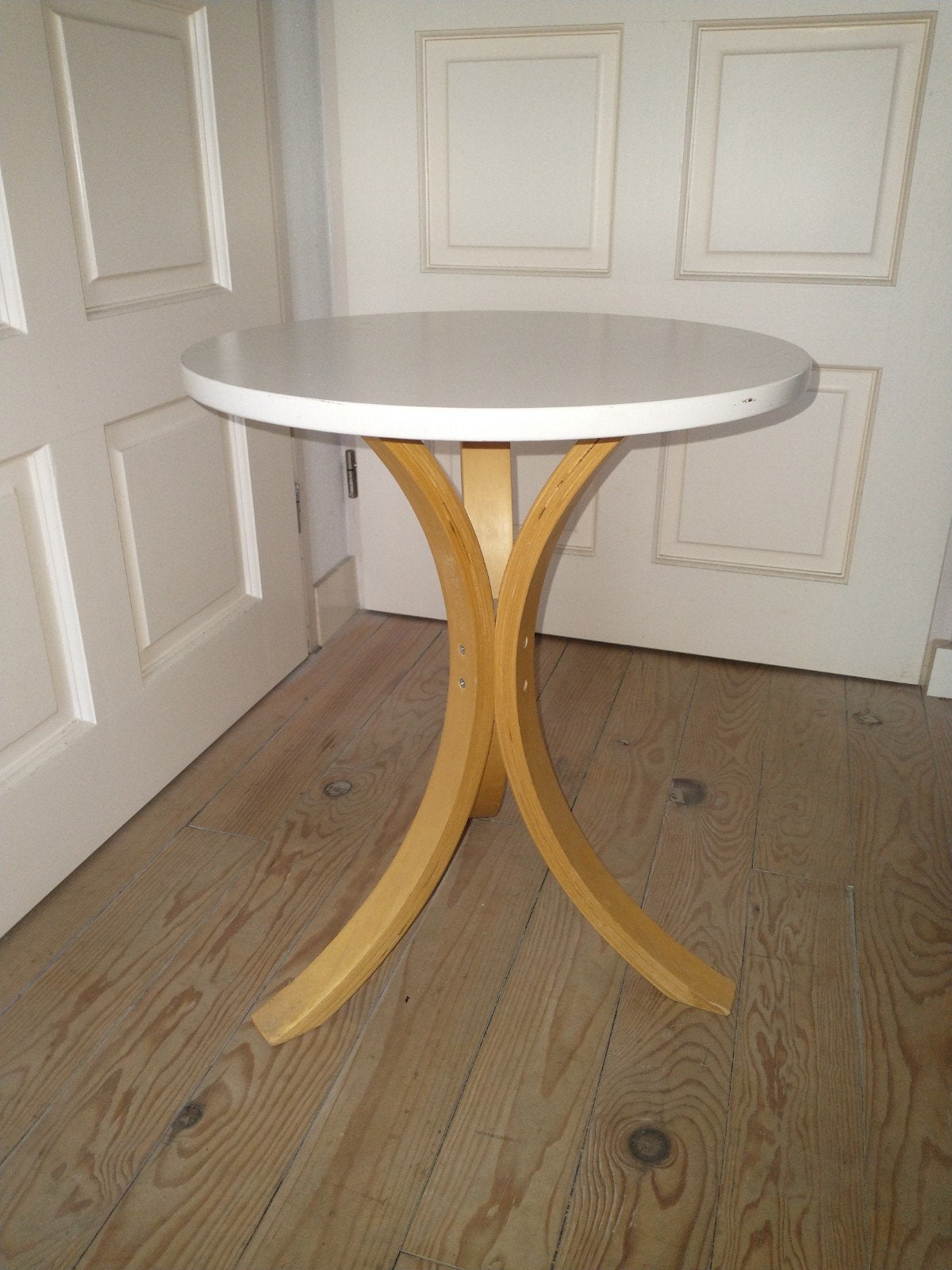 retro ikea bijzettafel, Ophalen of Verzenden, Rond, Minder dan 55 cm, 45 tot 60 cm