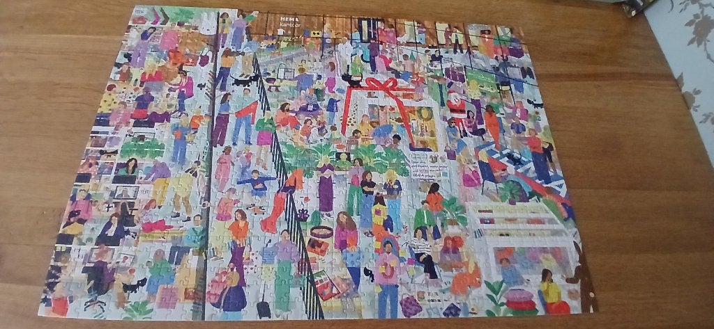 Puzzel Hema limeted edition, Ophalen of Verzenden, 500 t/m 1500 stukjes, Zo goed als nieuw, Legpuzzel