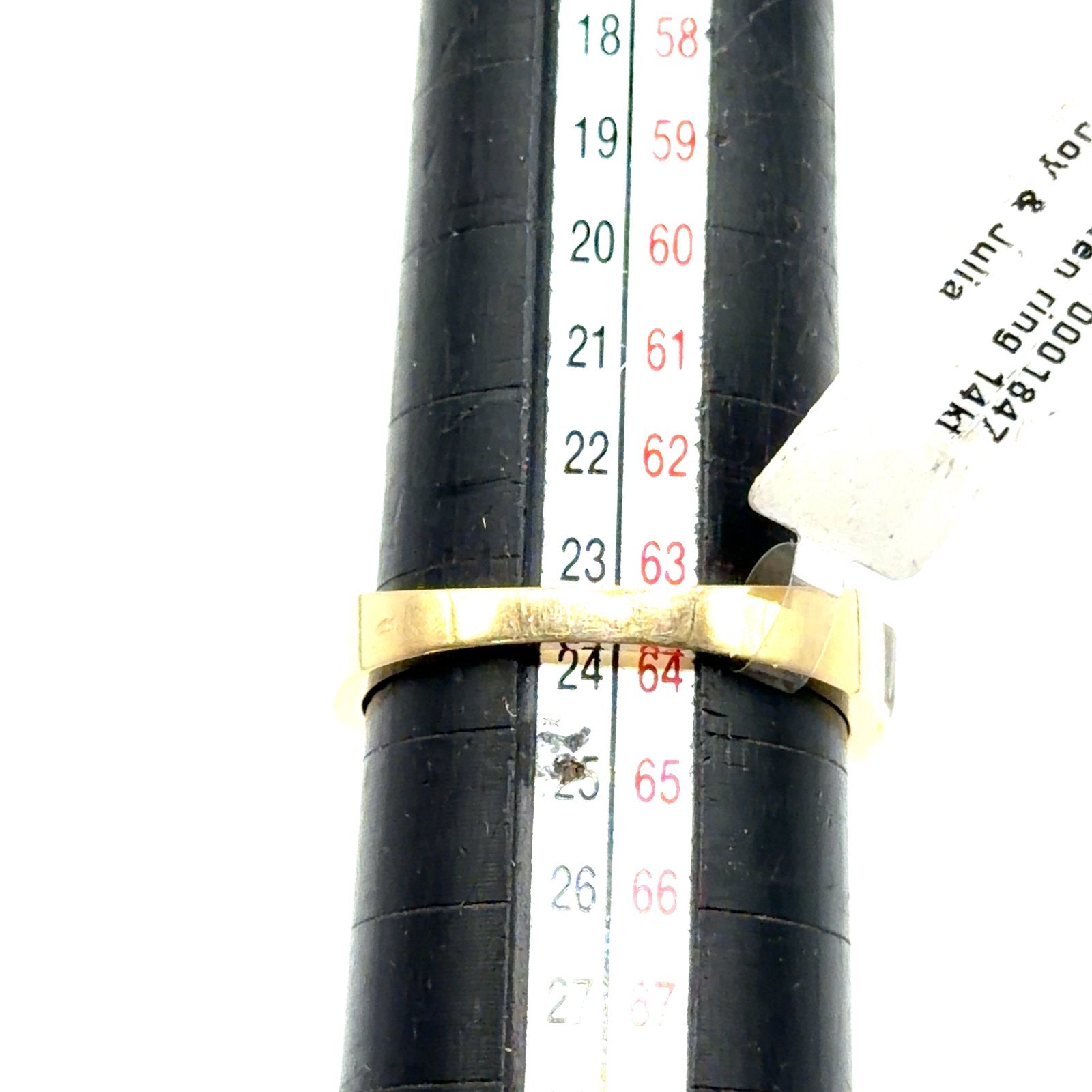 Gouden heren ring 14karaat, 19 tot 20, Nieuw, Ophalen of Verzenden, W