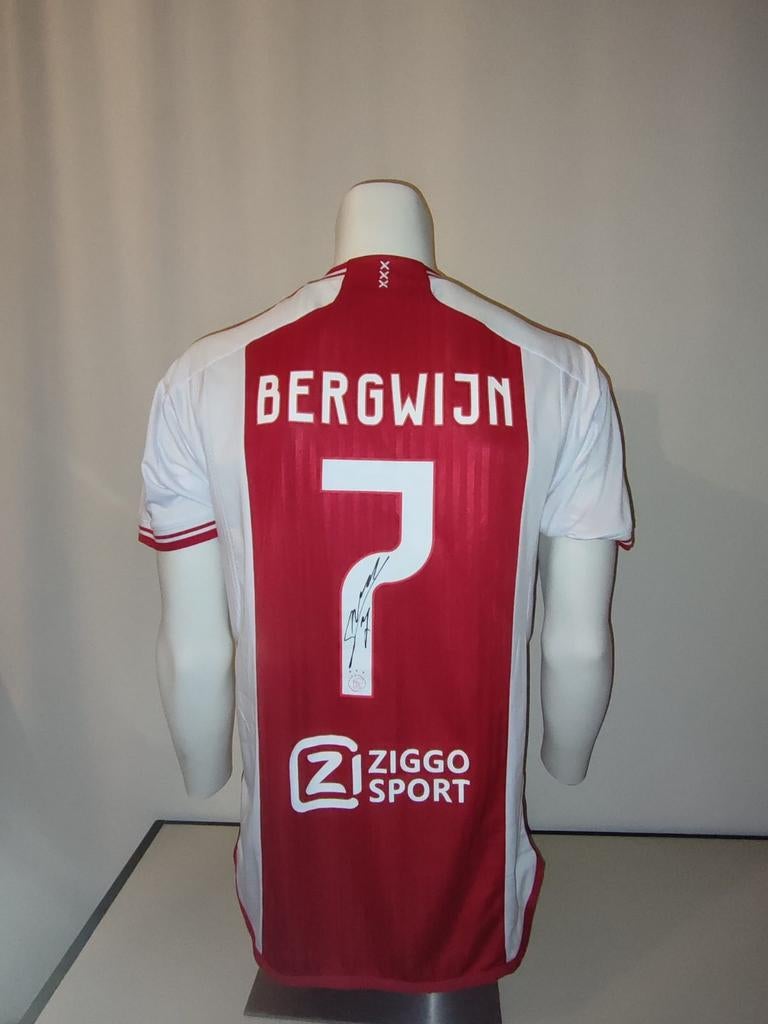 Steven Bergwijn gesigneerd Ajax shirt met coa, Ophalen of Verzenden, Nieuw, Ajax, Shirt